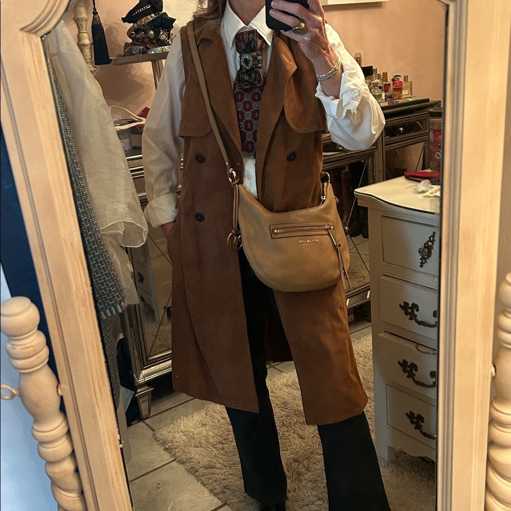 Tan Michael Kors Rhea crossbody